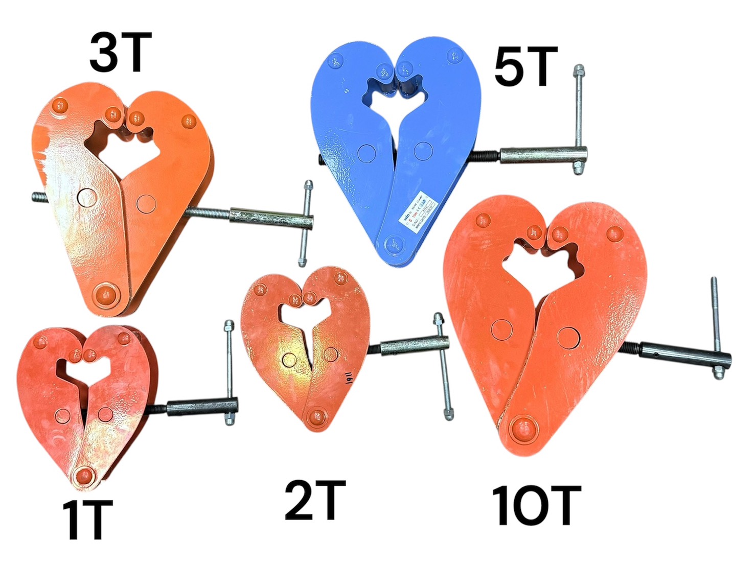 WIN 五金 3T 固定式吊車架 工字鐵夾架 夾架 型鋼夾具 小車 滑車 天車 吊車 鋼軌夾具 吊具 夾具 工字鐵, , large