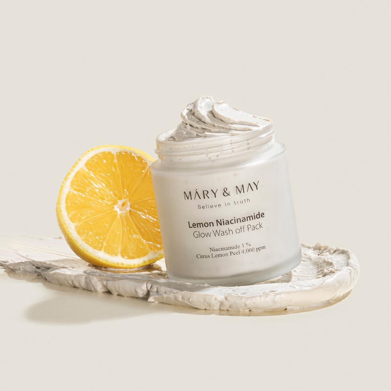 MARY&MAY Lemon Niacinamide Glow Wash Off Pack 125g, , large