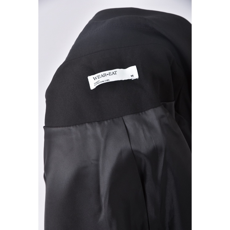 (M) wear to eat西裝寬鬆黑色外套二手衣, , large