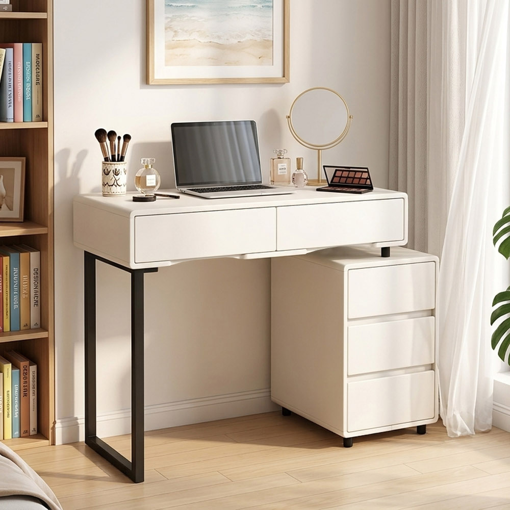 【AOTTO】現代簡約伸縮化妝台化妝桌/梳妝台/收納櫃(FT-019), , large