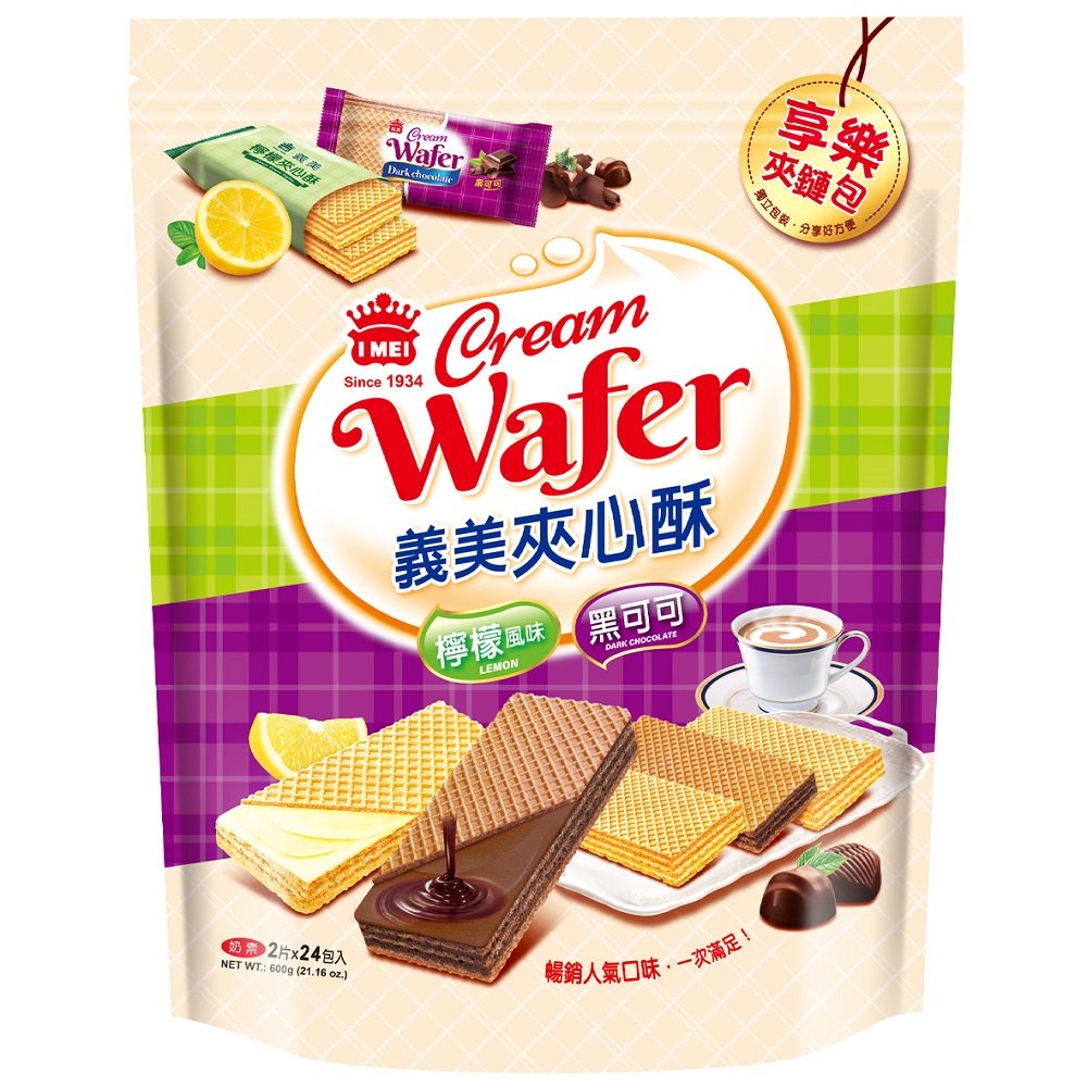 義美夾心酥享樂夾鏈包600g, , large