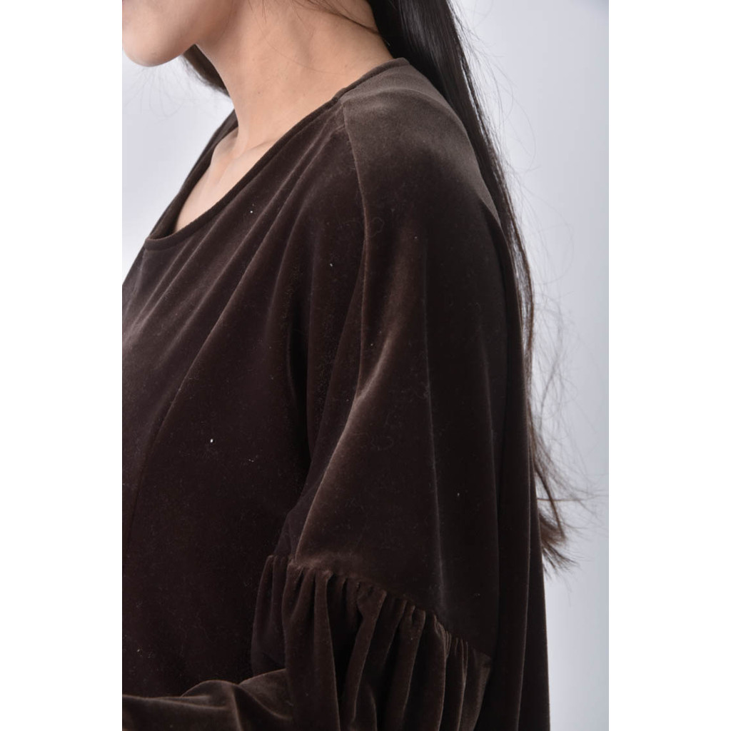 (2XL) around j寬鬆棕色洋裝二手衣, , large