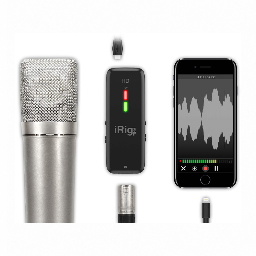 IK Multimedia iRig Pre HD 麥克風行動錄音介面【敦煌樂器】, , large