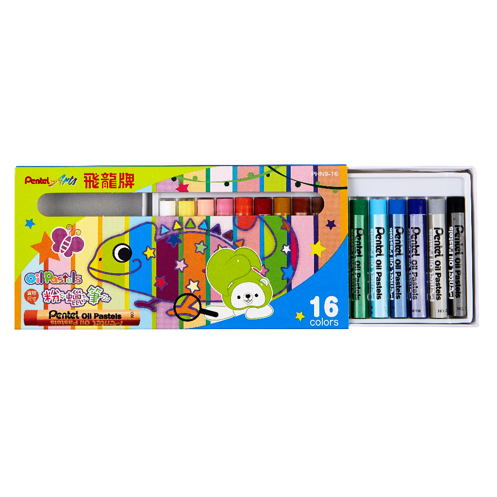 Pentel 飛龍文具 粉蠟筆 PHN950色 PHN9-50, , large