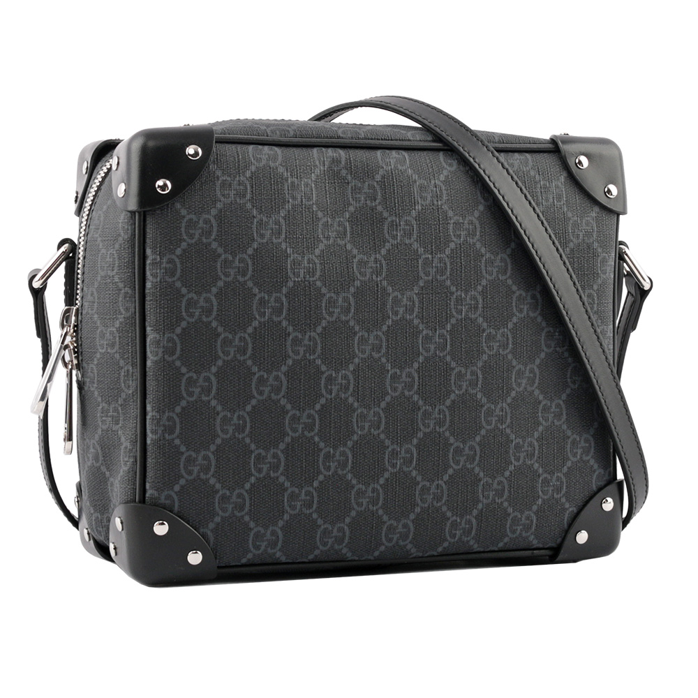GUCCI GG LOGO方形箱包/斜背包/黑色, , large