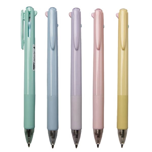 【節奏 TEMPO】清新柔色系 四色 多機能 原子筆 0.7mm 顏色隨機 30支 / 筒 4C-153, , large