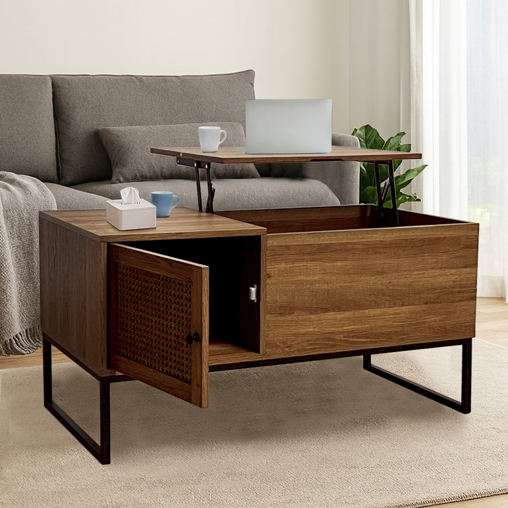 【AOTTO】歐式多功能收納儲物升降茶几(TA-045)