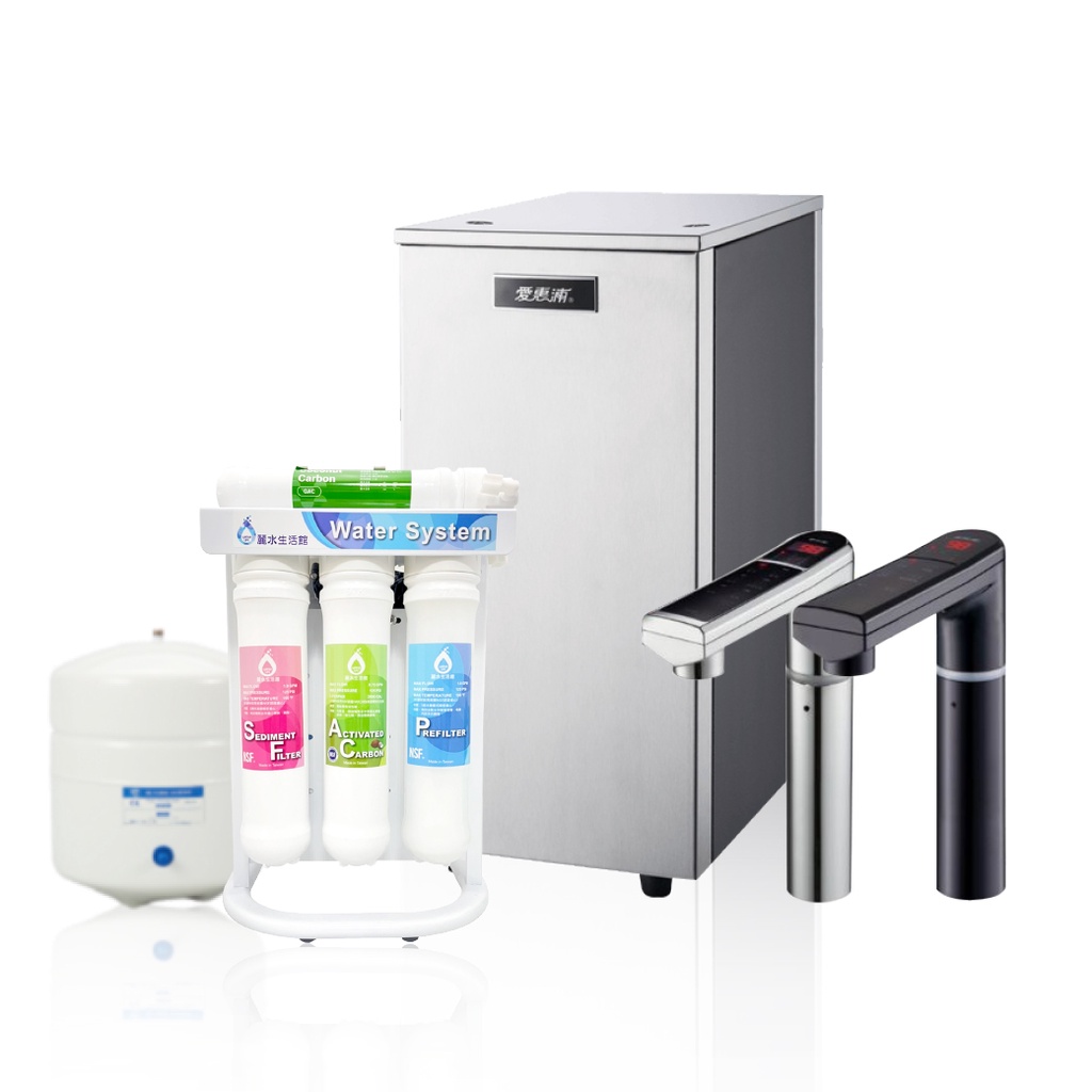 【麗水生活】愛惠浦 HS288T-PLUS 雙溫加熱系統 廚下型 搭配卡式RO-6道逆滲透過濾器 淨水機 淨水器, , large