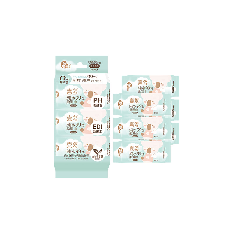 HITO Purified Water Wipes Mini 8*6, , large