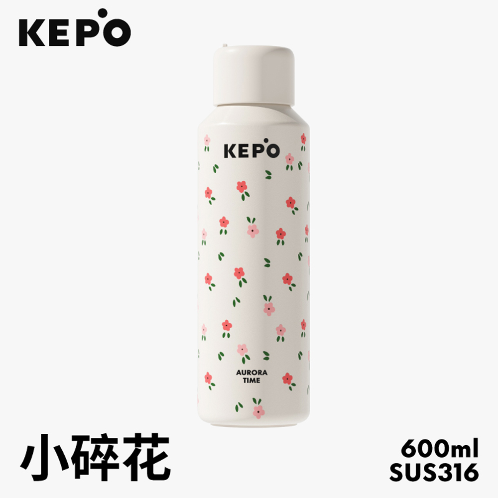 KEPO LQ 600ML KC006 BoomBoom杯 無螺紋彈蓋保溫杯 316不銹鋼內膽 磨砂灰, , large