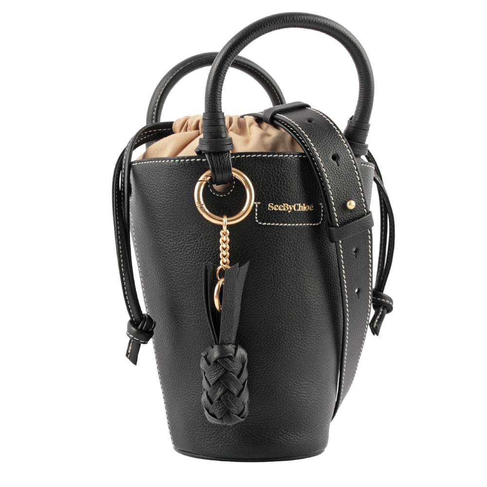 SEE BY CHLOE SMALL CECILYA 水桶型托特包/黑色, , large