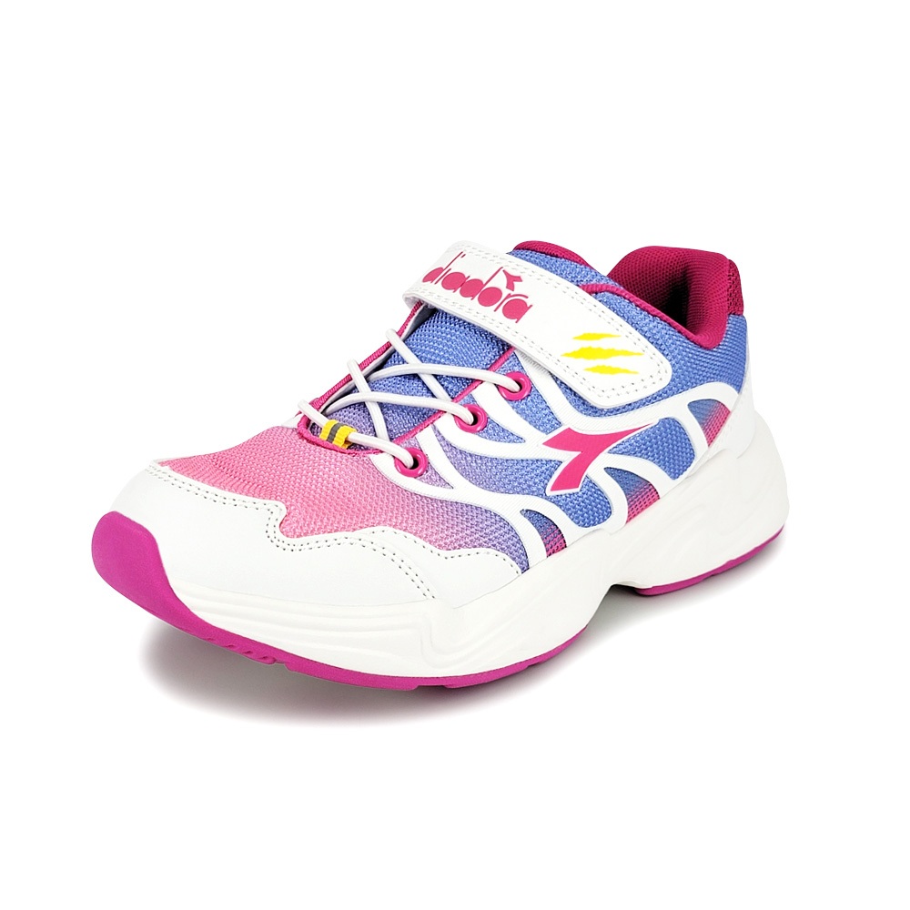 DIADORA迪亞多那 兒童潮流運動鞋 童運動鞋 童鞋 時尚 漸層 寬楦 輕量 透氣 吸震 足弓支撐 止滑 黑 白桃, , large