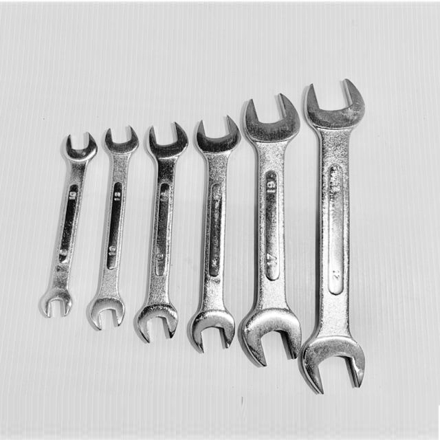 雙開口板手6支組 (鏡面開口), , large