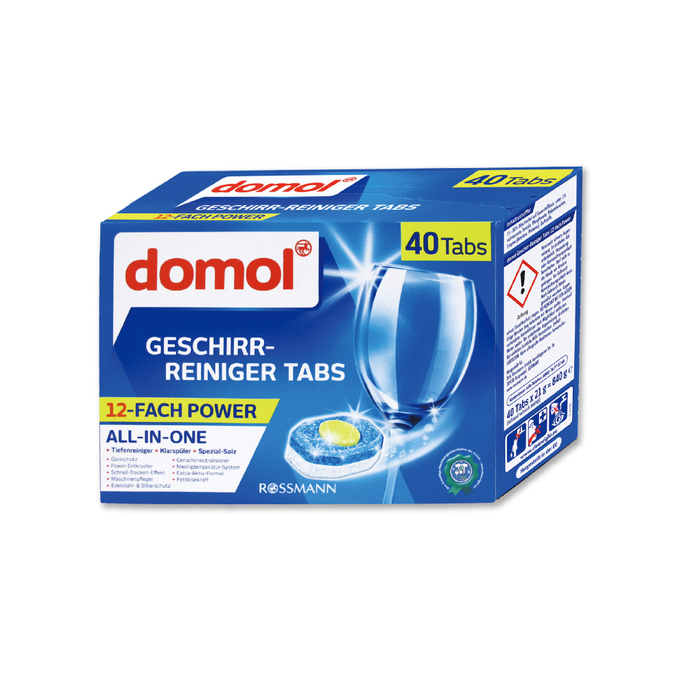 Domol Dishes Cleaner Tabs 40, , large