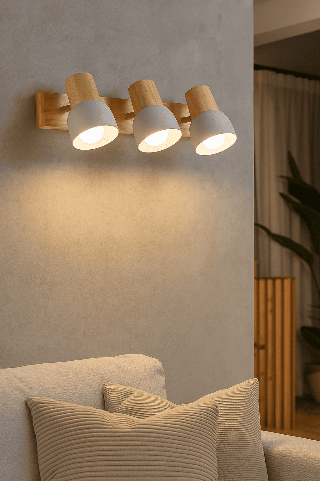 Albert Triple Head Wall Light, , large