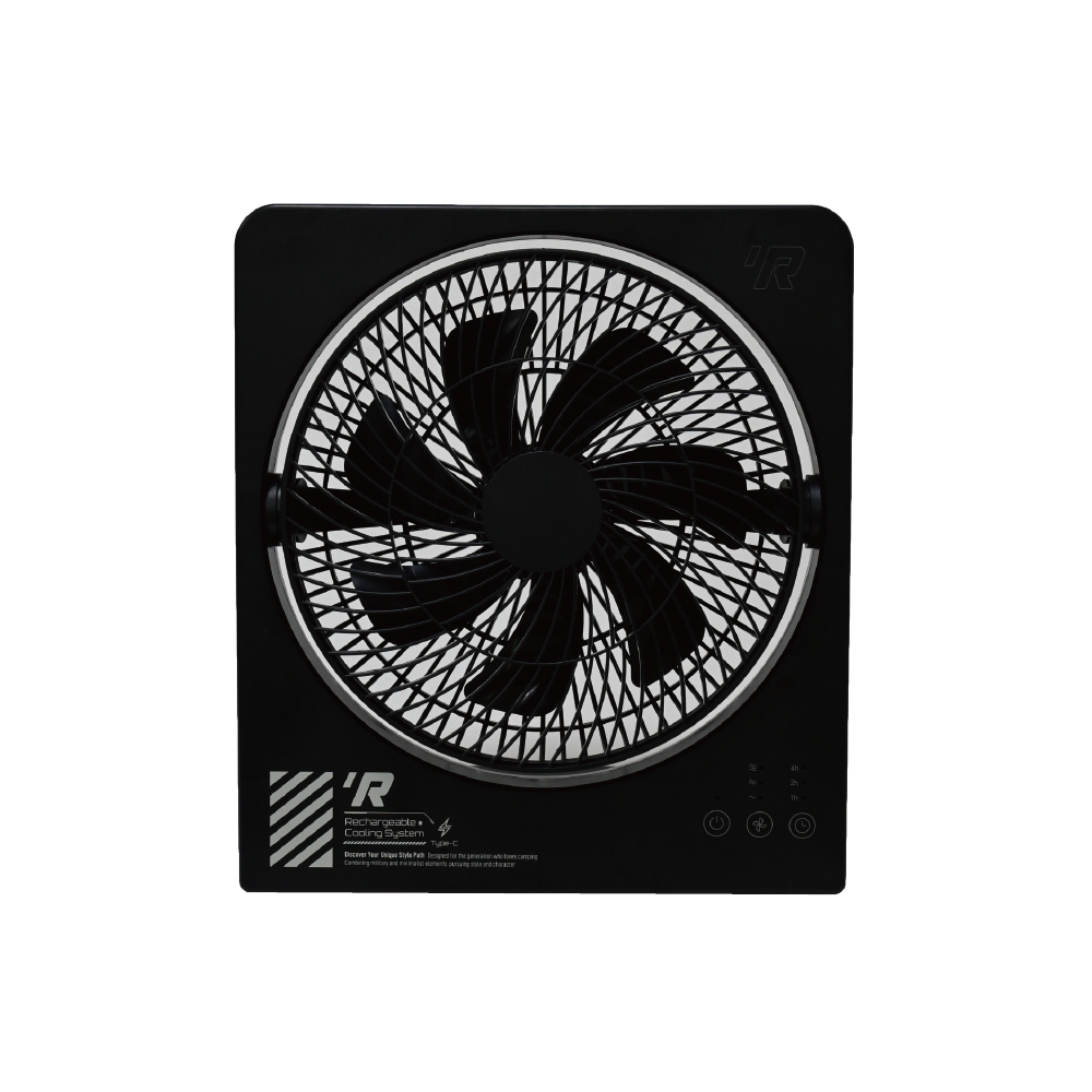 [樂施達]樂活不露 征服者充電扇 桌扇/立扇/吊扇 摺疊扇 無線, 夜幕黑, large