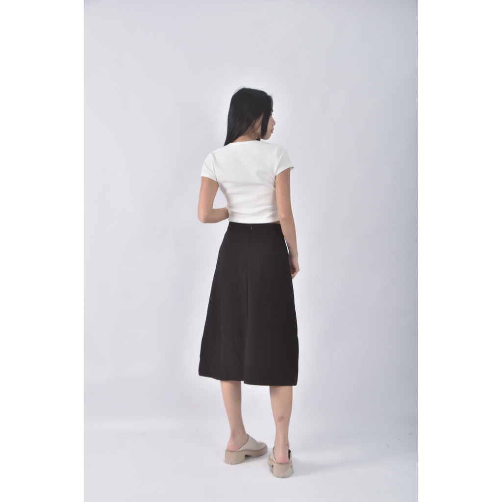 (S) 【作珩私服】mili質感素面黑色長裙二手衣, , large