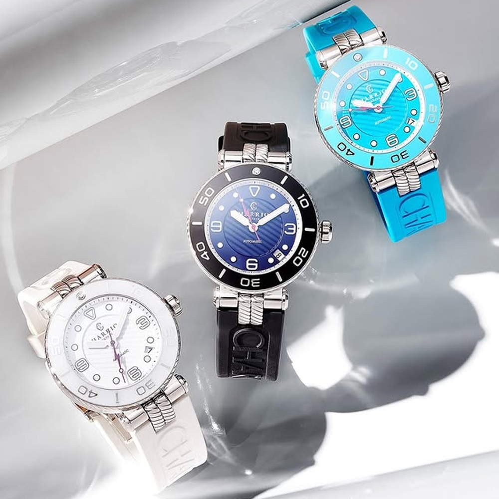 CHARRIOL 夏利豪 St-Tropez系列 運動風現代機械錶-36mm SF36ATS.147.002, , large