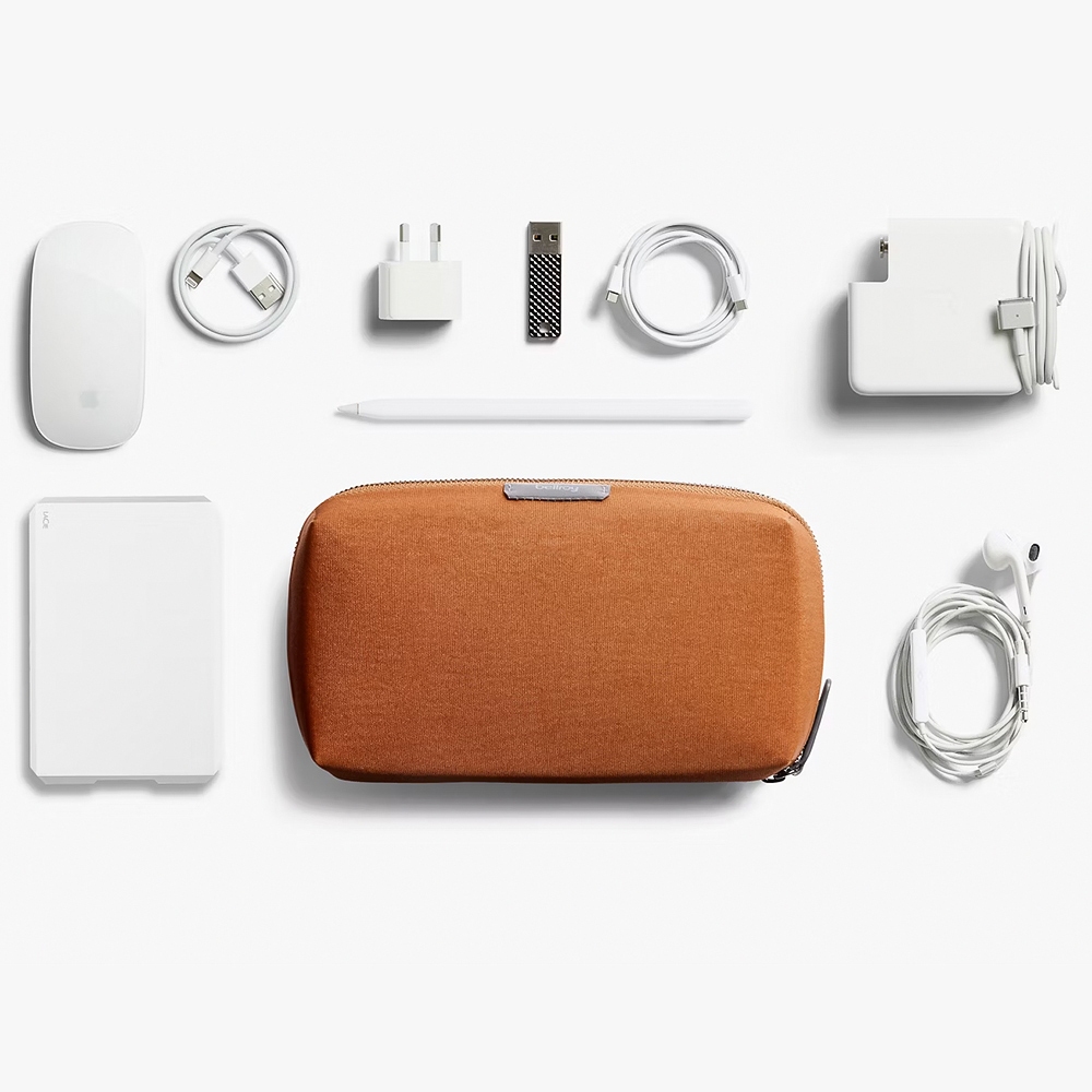 Bellroy Tech Kit 專用3C收納包 隨身包-橘棕色, , large