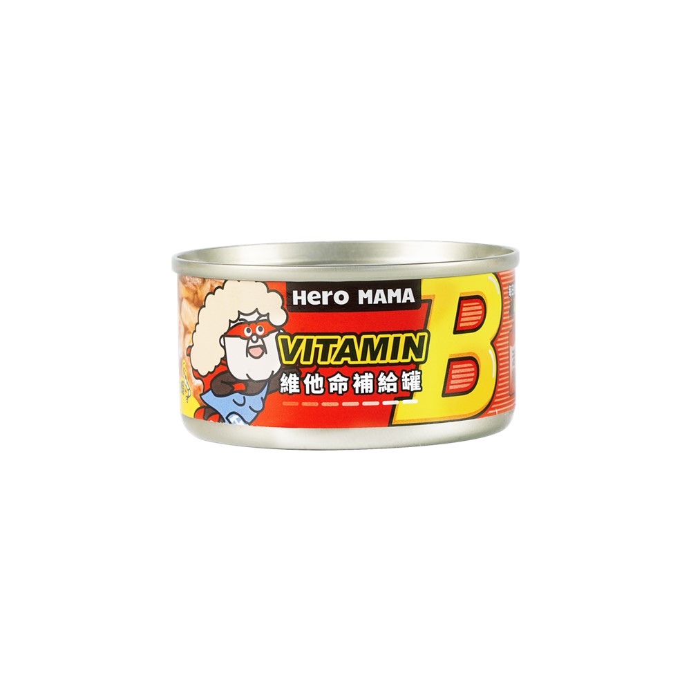 HeroMama-維他命補給罐80g-(B群)鮪魚小蝦, , large