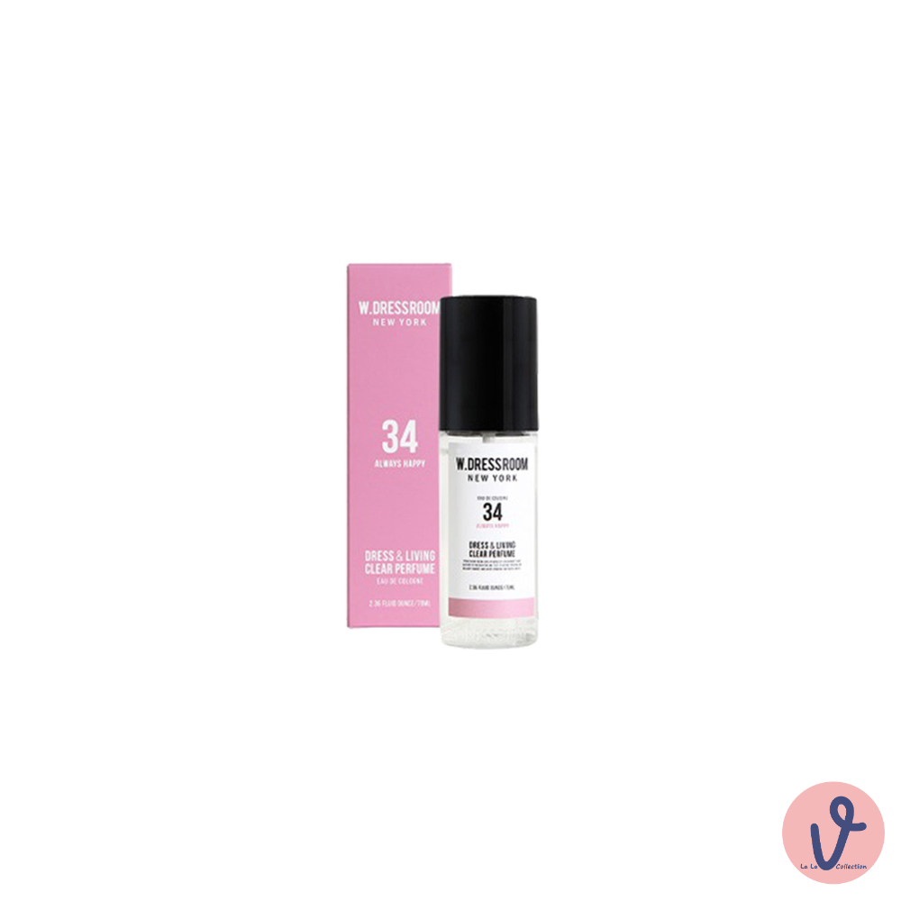 [LaLa V]韓國W.Dressroom 香氛噴霧 No.34 永遠幸福 70ml, , large