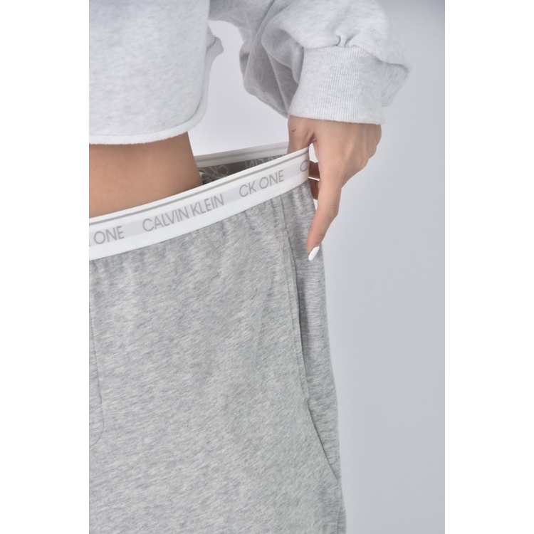 (4XL（含）以上) calvin klein高腰質感腰部logo灰色長褲二手衣, , large