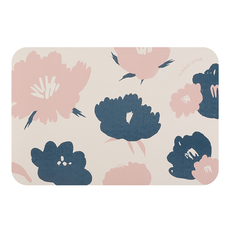 【Monster】 Soft Diatomaceous Earth Absorbent Mat – Dreamscape Series (60x40cm) – Graceful Floral Realm, , large