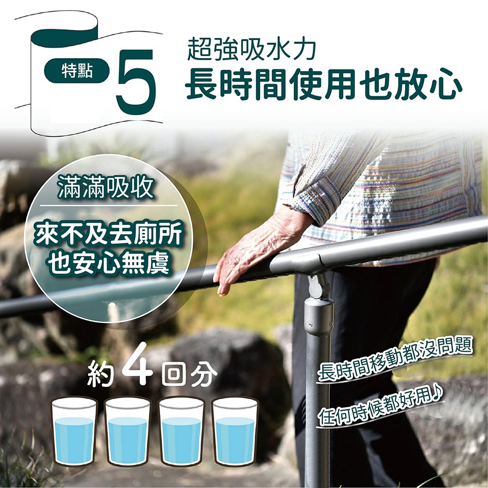 【悠適活】日本製自在褲4回600cc(M/L/XL/20片/包*4包/共80片/箱購), , large