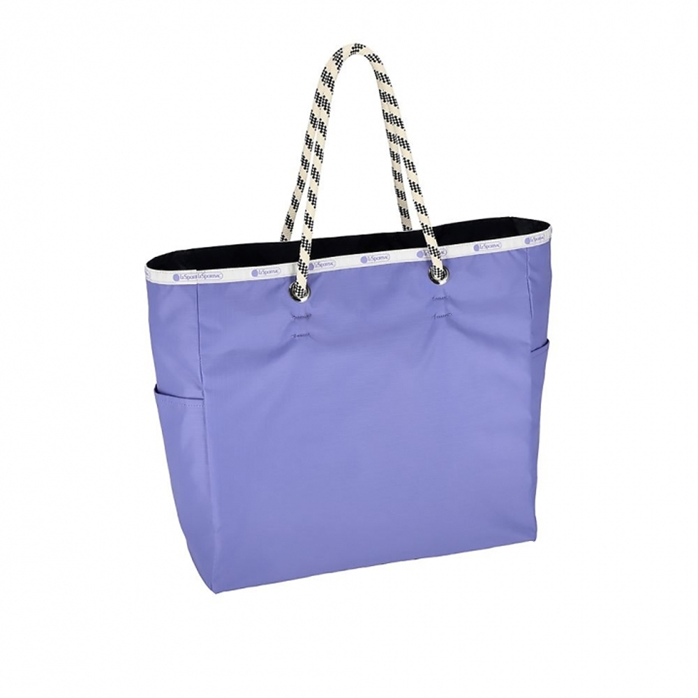 |快速出貨|Lesportsac Large 2 Way Tote 大型雙面托特包/ 藍紫色簡約風, , large
