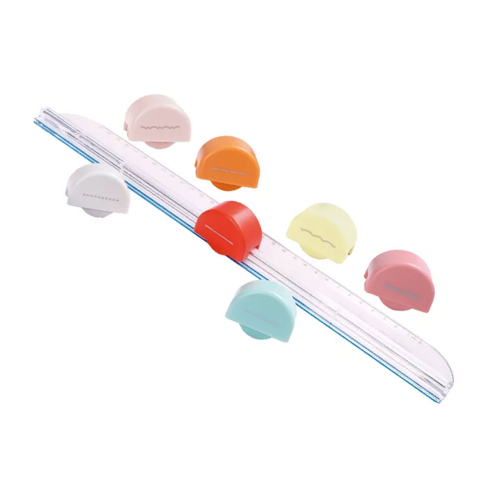 KW-trio DIY 七合一 輕量 花式 A4 裁紙刀 /組 13203, , large