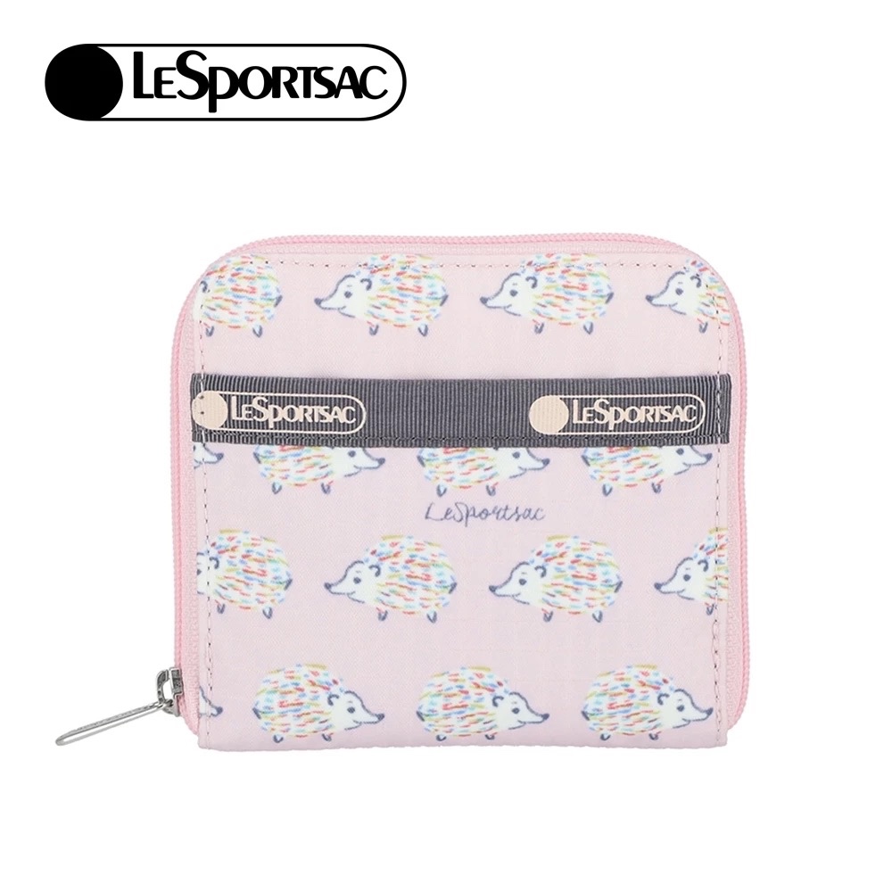 正品 Lesportsac Compact Zip Wallet 極簡輕薄錢包 - 北國小刺蝟, , large