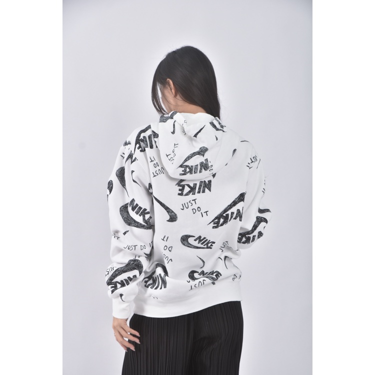 (M) 質感內刷毛連帽白色長袖上衣二手衣, , large