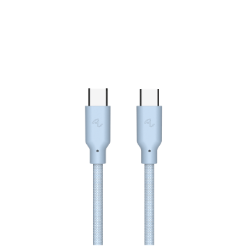 [OneMore Co., Ltd.] Allite Easy Cable Magnetic Storage Braided Fast Charging Cable (USB-C to USB-C) Baby Blue, , large