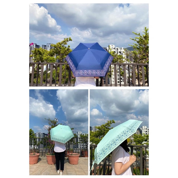 【周周生活】雨傘 現貨 自動傘 折疊傘 摺疊傘 點點繁花 遮陽傘 陽傘 輕量傘 晴雨傘 防潑水 抗UV 傘 快速出貨, , large