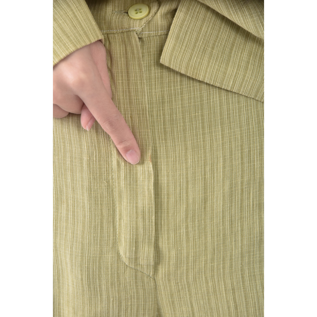 (4XL（含）以上) gbr西裝條紋綠色套裝二手衣, , large