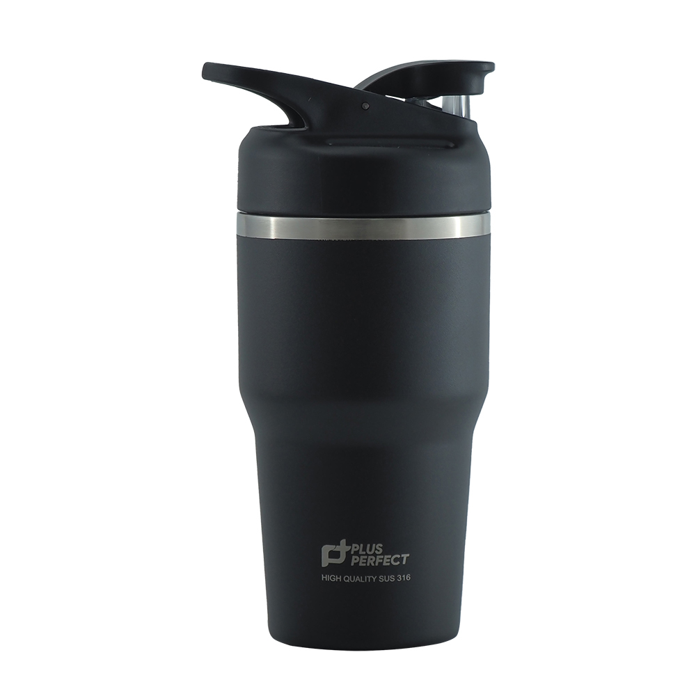 極緻316不鏽鋼真空運動隨身杯-800ml-霧黑-1支, , large