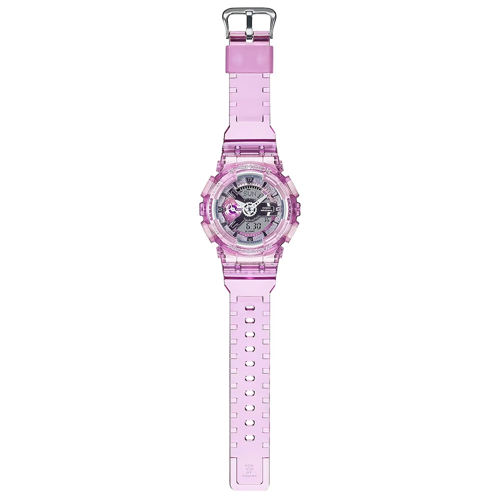 CASIO 卡西歐 G-SHOCK 未來系列 半透明女錶手錶 GMA-S110VW-4A, , large