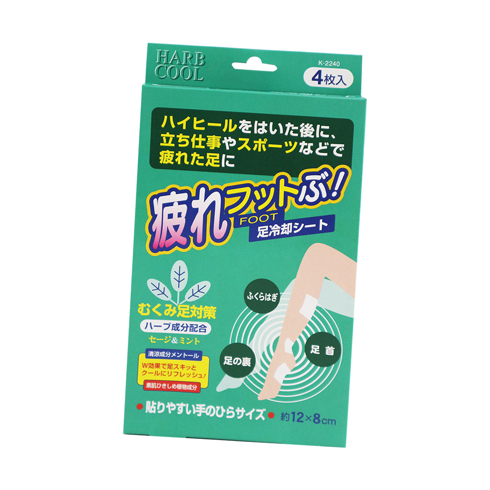 日本製足冷卻貼-薄荷-4枚入x3盒