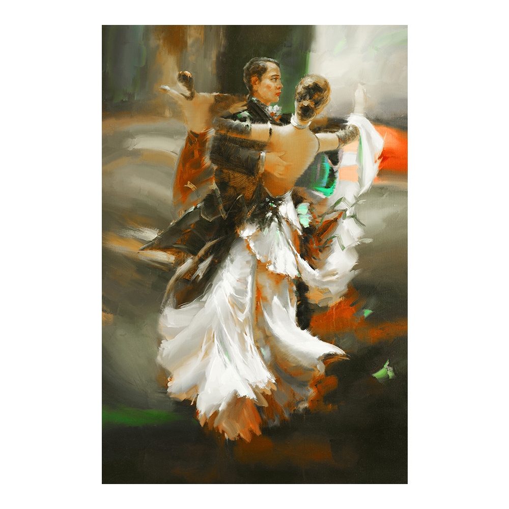 【御畫房】舞會 國家一級畫師手繪油畫60×90cm(VF-199), , large