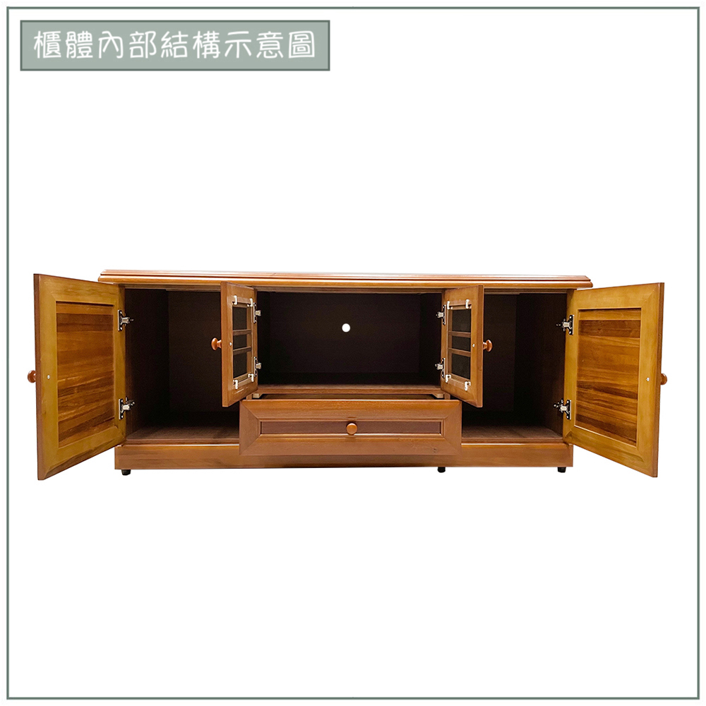 【唯熙傢俱】奧莉薇樟木色5尺電視櫃, , large