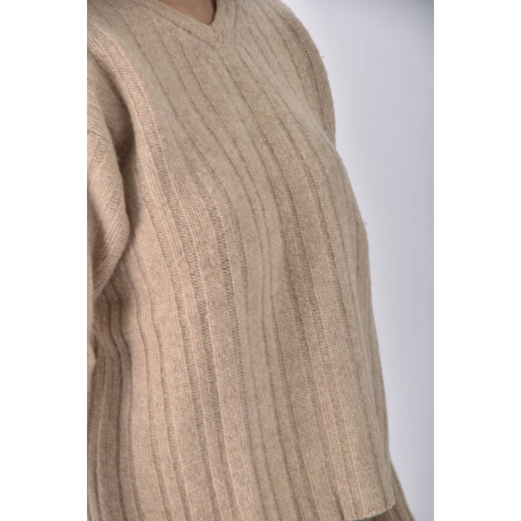(XL) j crew羊毛純羊毛棕色長袖上衣二手衣, , large