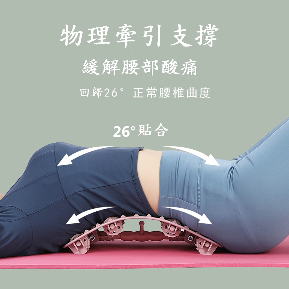 Caiyi 新款 滾輪拉伸按摩器 腰椎按摩器 足底按摩器, , large