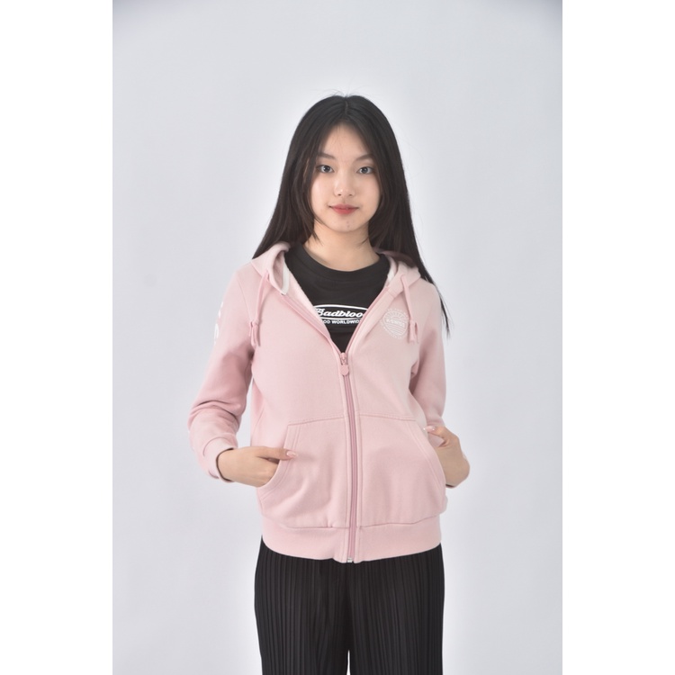 (S) k swiss棉質連帽粉色外套二手衣, , large