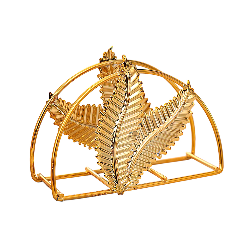 【上手家居】金屬紙巾架(衛生紙架/餐巾紙架/名片架)-羽毛葉, , large