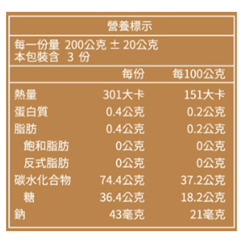 金時美人冰烤地瓜600g(冷凍)-百笑, , large