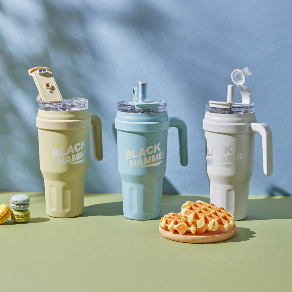 BH不鏽鋼保溫保冰雙飲冰壩杯1200ml, , large