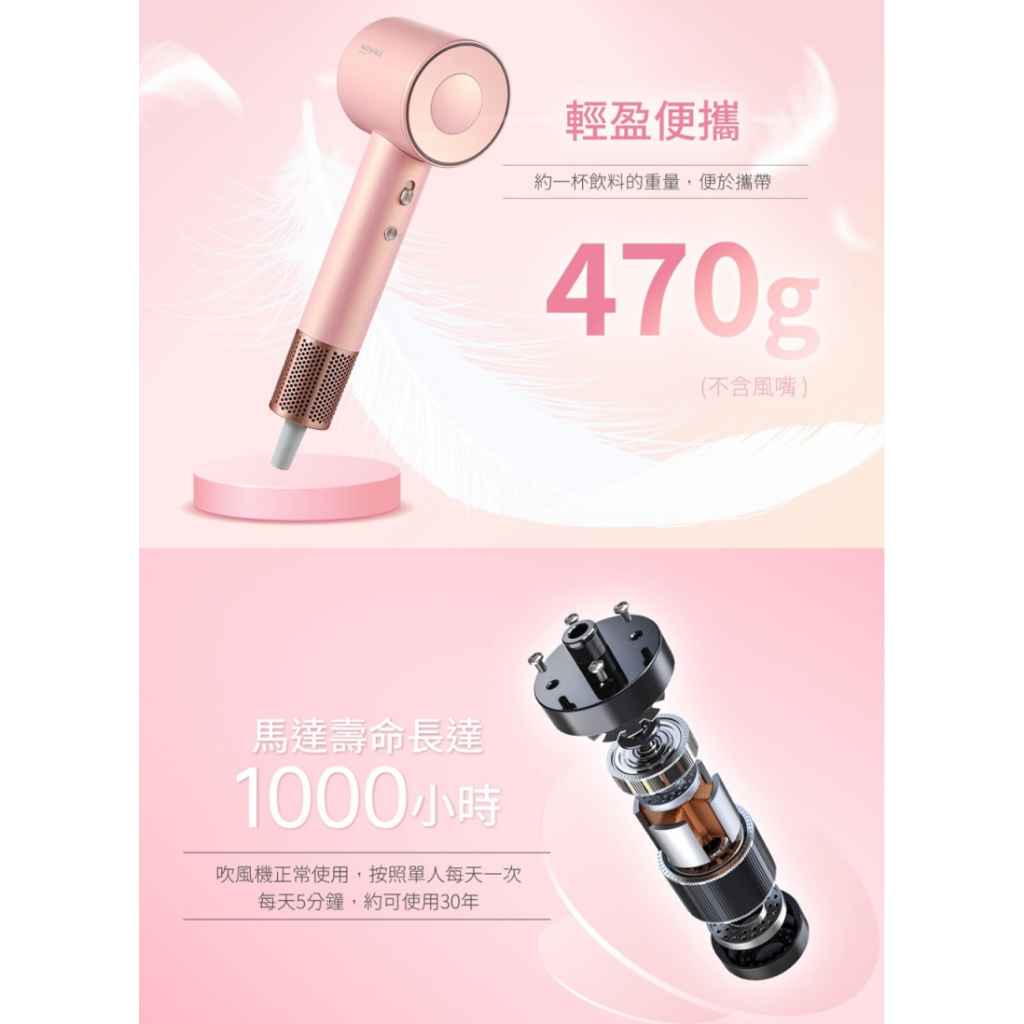 WHALL WD-901 專業負離子吹風機 負離子 輕量 吹風機, , large