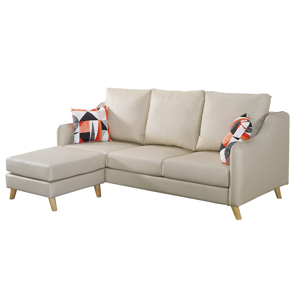 【Hampton 漢汀堡】米尼翁L型貓抓皮沙發組, , large