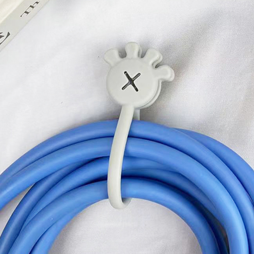 手掌造型磁吸收線器【7色可選】 捲線器 繞線器 整線器 線材收納 收線器 多功能磁吸理線器 集線帶 捆線帶 束帶 理線器 充電線, , large