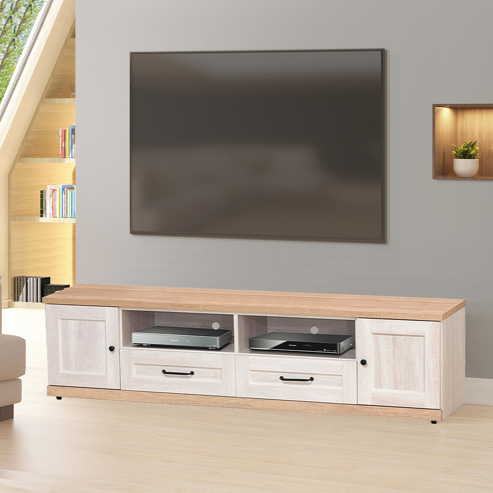 【唯熙傢俱】查理白橡色6尺電視櫃, , large